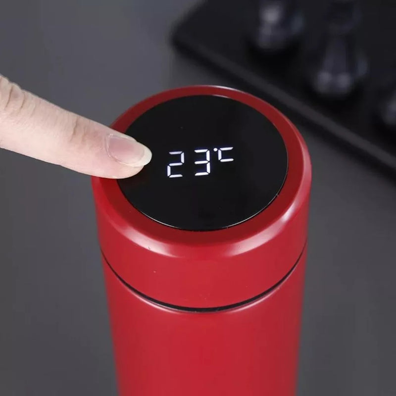 Garrafa Térmica Inteligente Sensor De Temperatura Digital Led -  Café, Água, Quente, Gelado